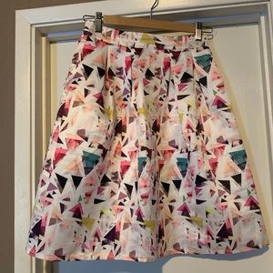 Printed Midi Skirt